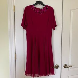 ASOS Embellished Neckline A-Line dress